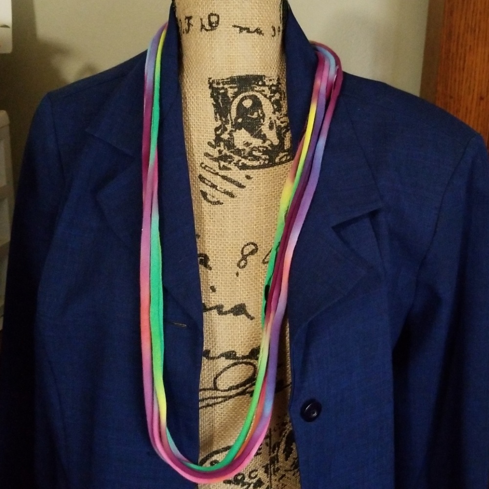 Spaghetti Necklace Tie-Dyed Cotton Beachware